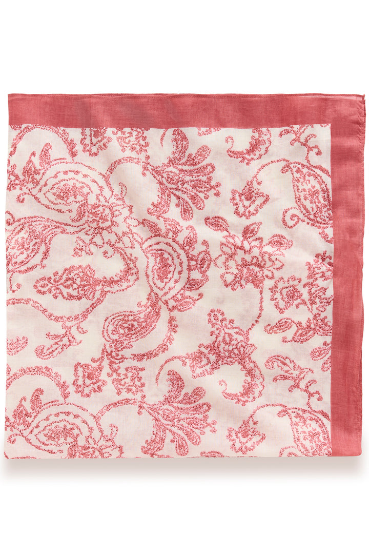 Foulard carré Phi à motif arabesque