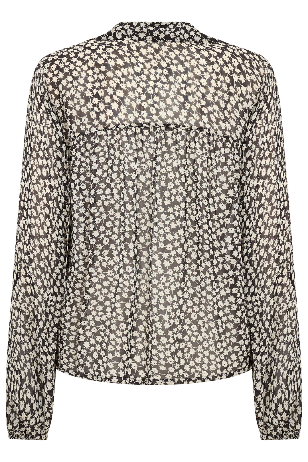 Blouse avec motif floral et col polo ouvert Nicholina