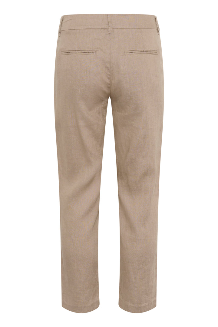 Pantalon en lin droit et court Soffe