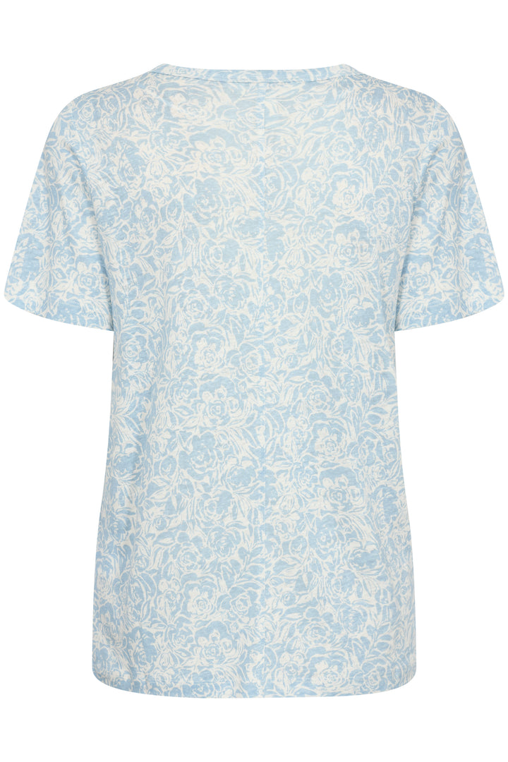 T-shirt en lin avec imprimé floral Nacima