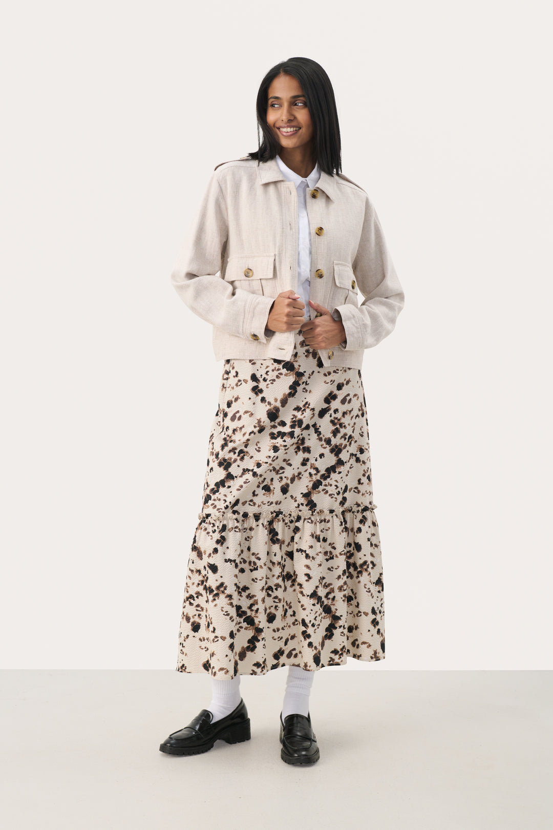 Veste courte avec poches à rabat Najah