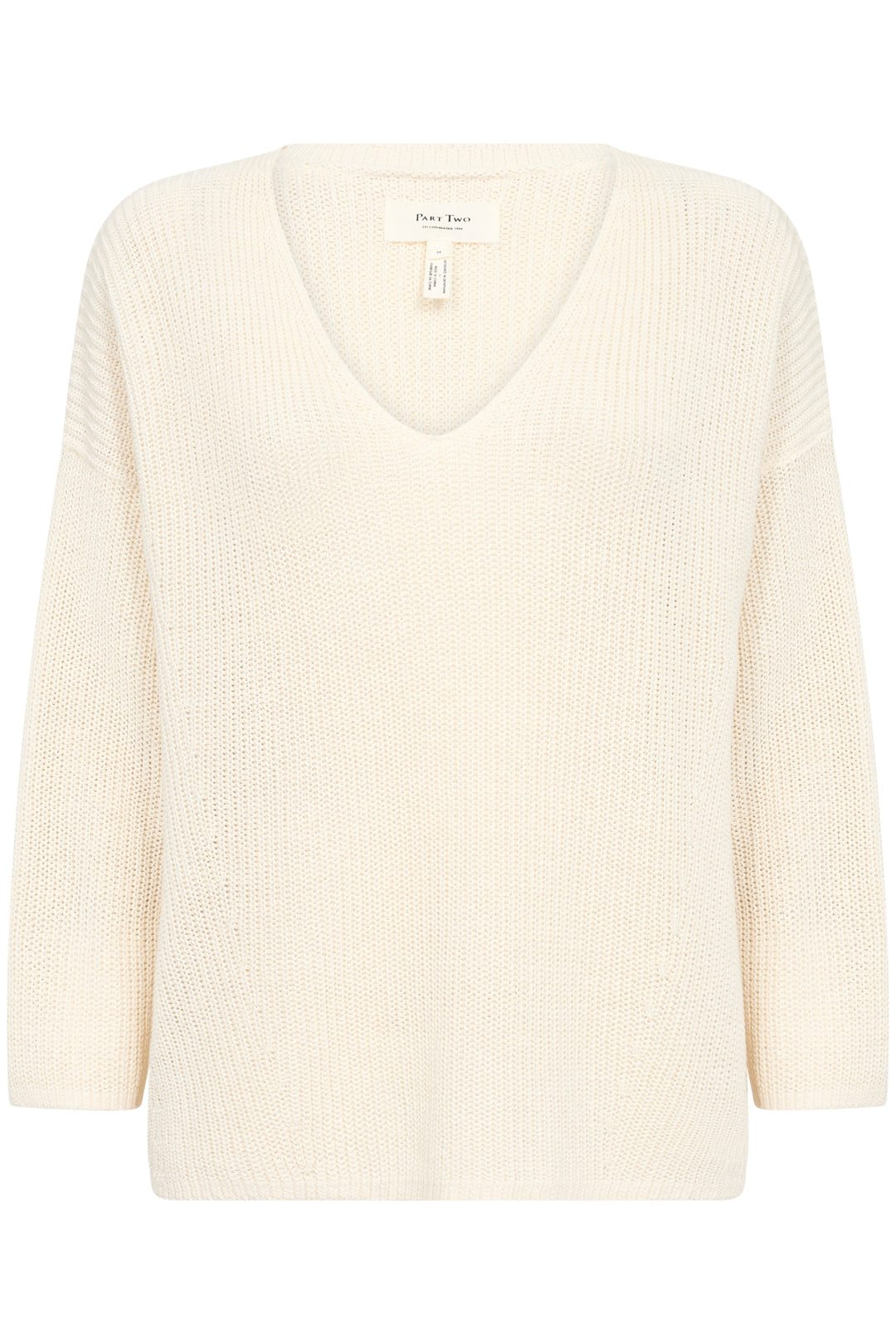 Pull en lin et coton à manches 7/8 Etrona