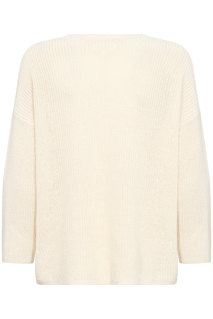 Pull en lin et coton à manches 7/8 Etrona