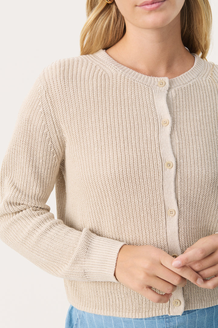 Cardigan court texturé Gigia