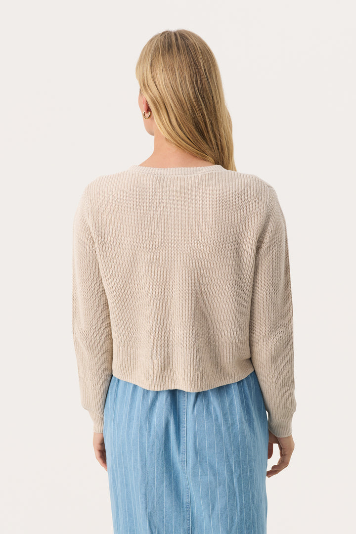 Cardigan court texturé Gigia