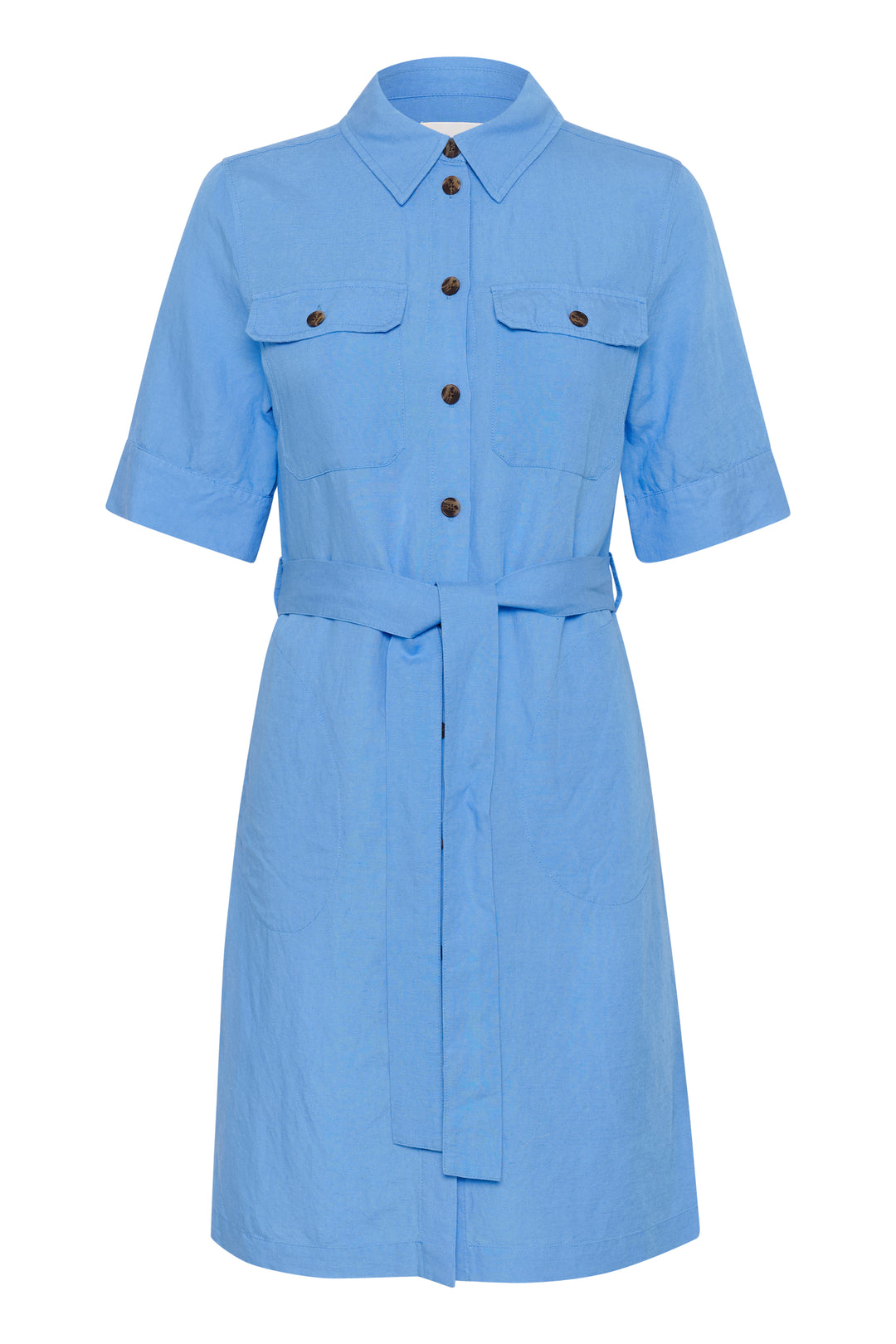 Robe chemise à ceinture Raili