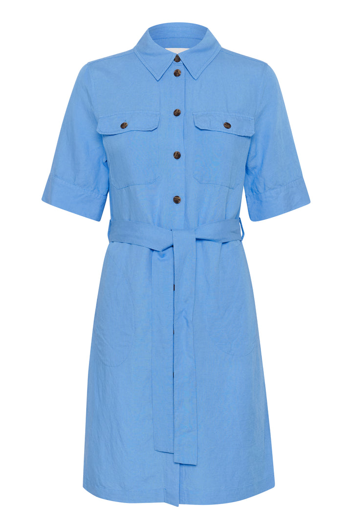 Robe chemise à ceinture Raili