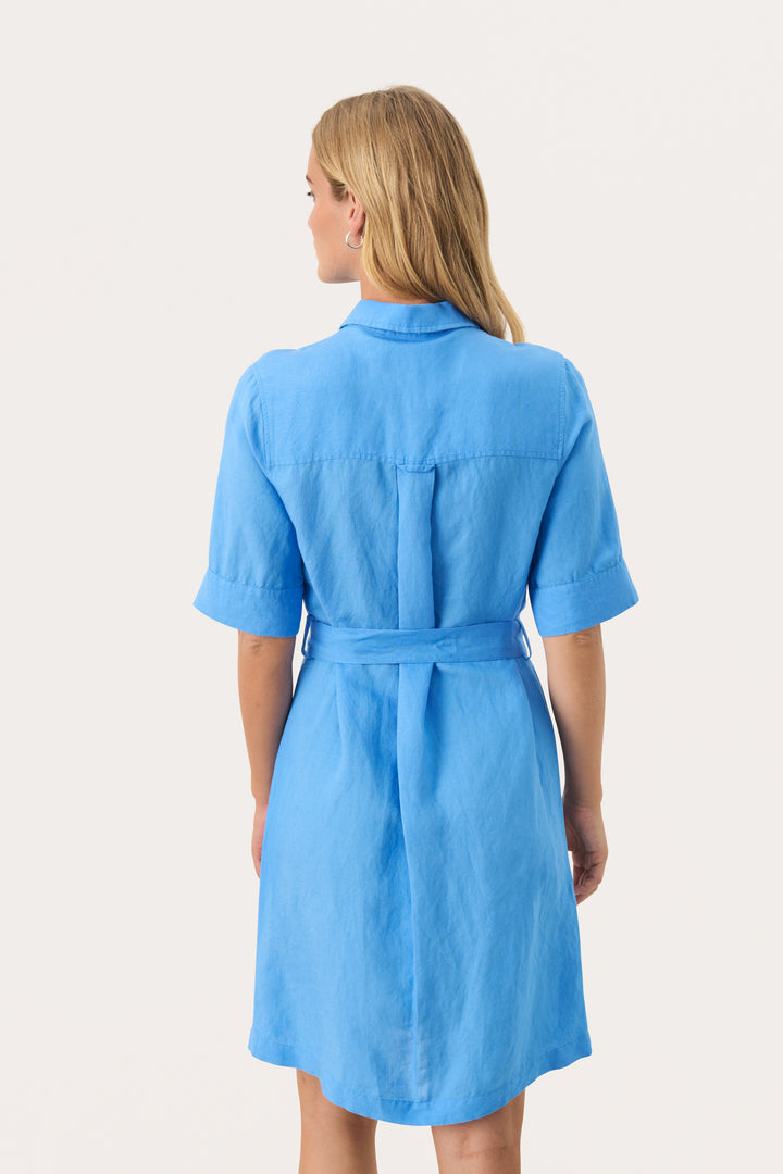 Robe chemise à ceinture Raili