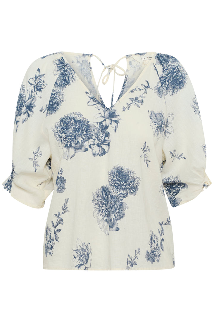 Blouse imprimée à manches bouffantes Rosalyn
