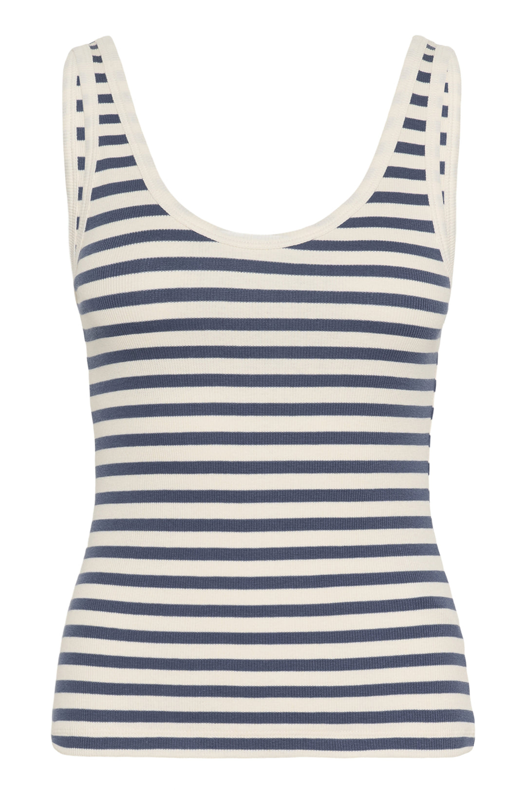 Camisole en coton ajustée rayée Roselyn