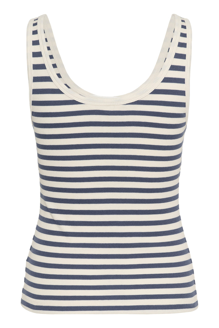 Camisole en coton ajustée rayée Roselyn