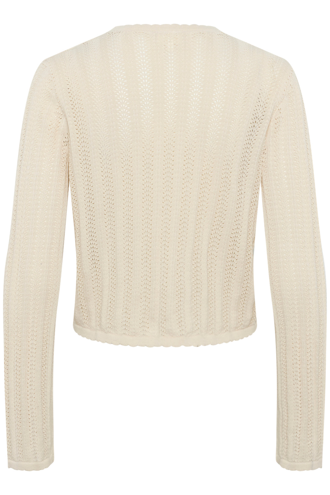 Cardigan court en maille ajourée Rosefine
