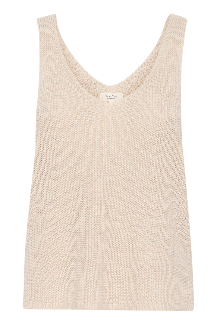 Camisole en tricot de lin et coton Rebecca