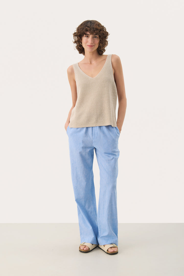 Camisole en tricot de lin et coton Rebecca