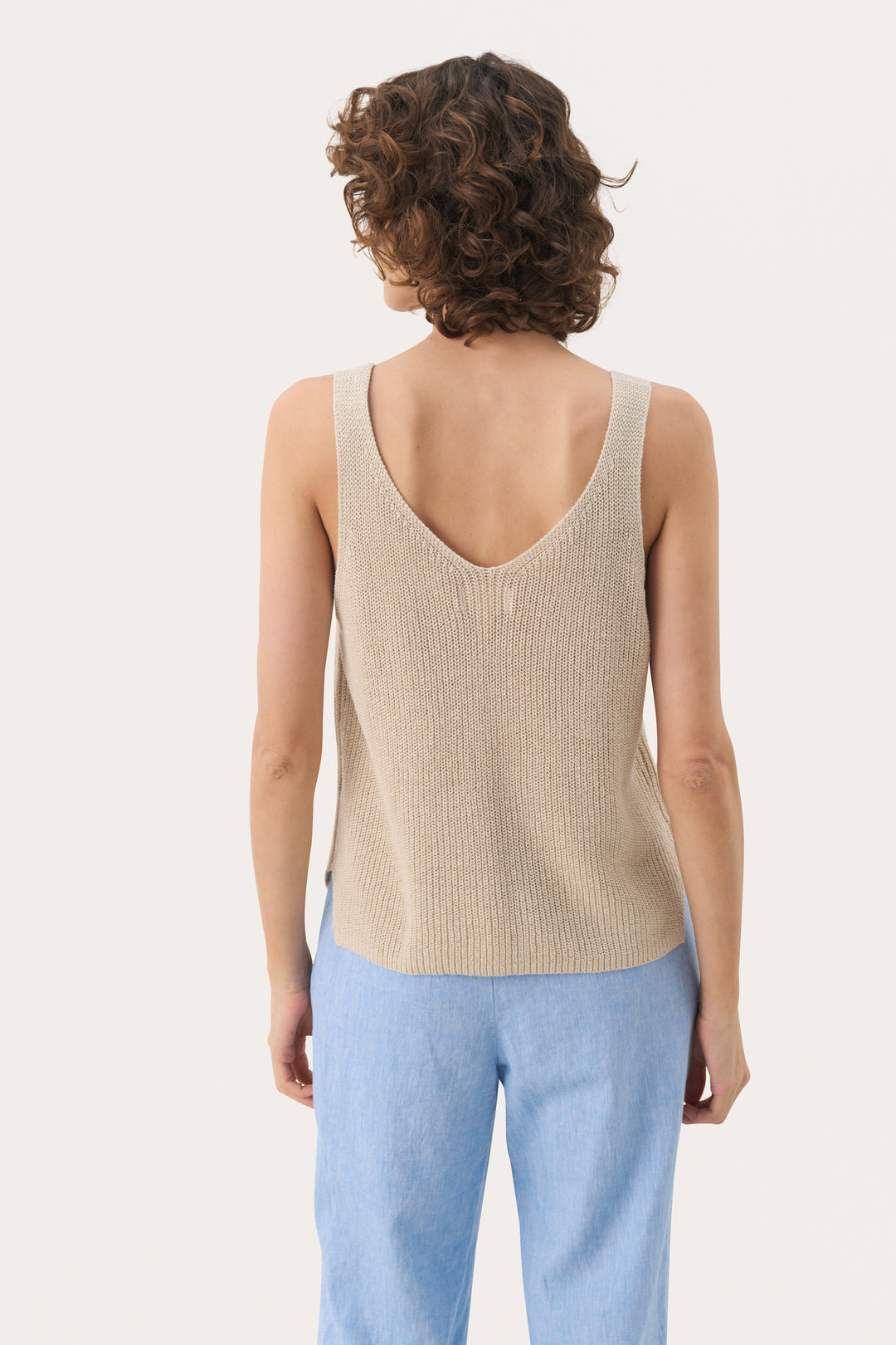 Camisole en tricot de lin et coton Rebecca