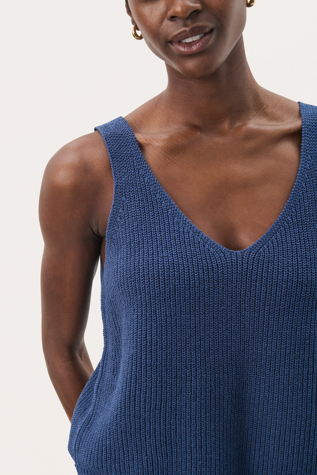 Camisole en tricot de lin et coton Rebecca