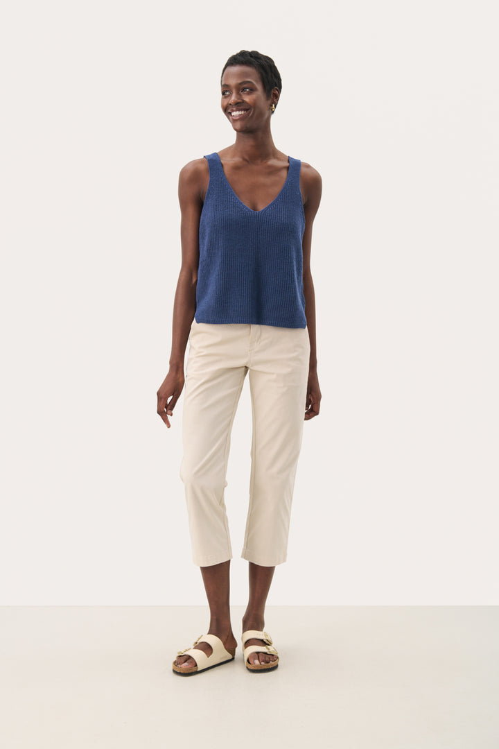 Camisole en tricot de lin et coton Rebecca