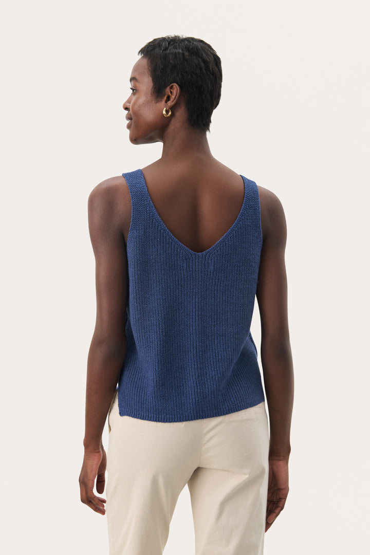 Camisole en tricot de lin et coton Rebecca