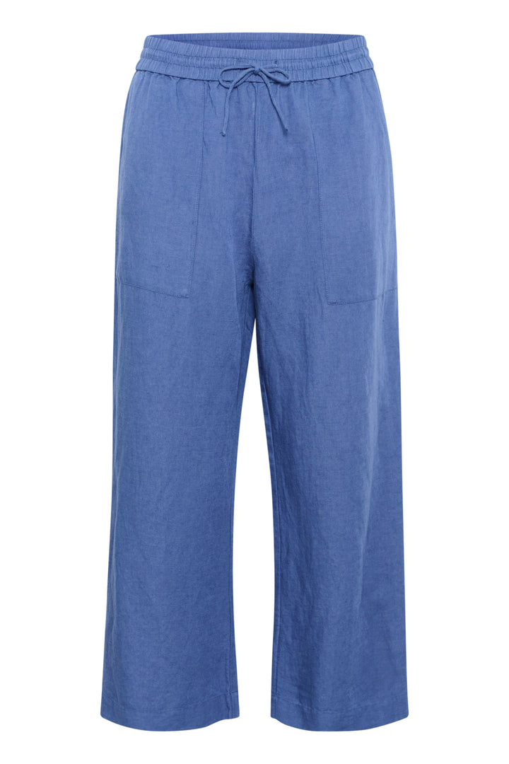 Pantalon de lin ample à taille élastique Eniolas