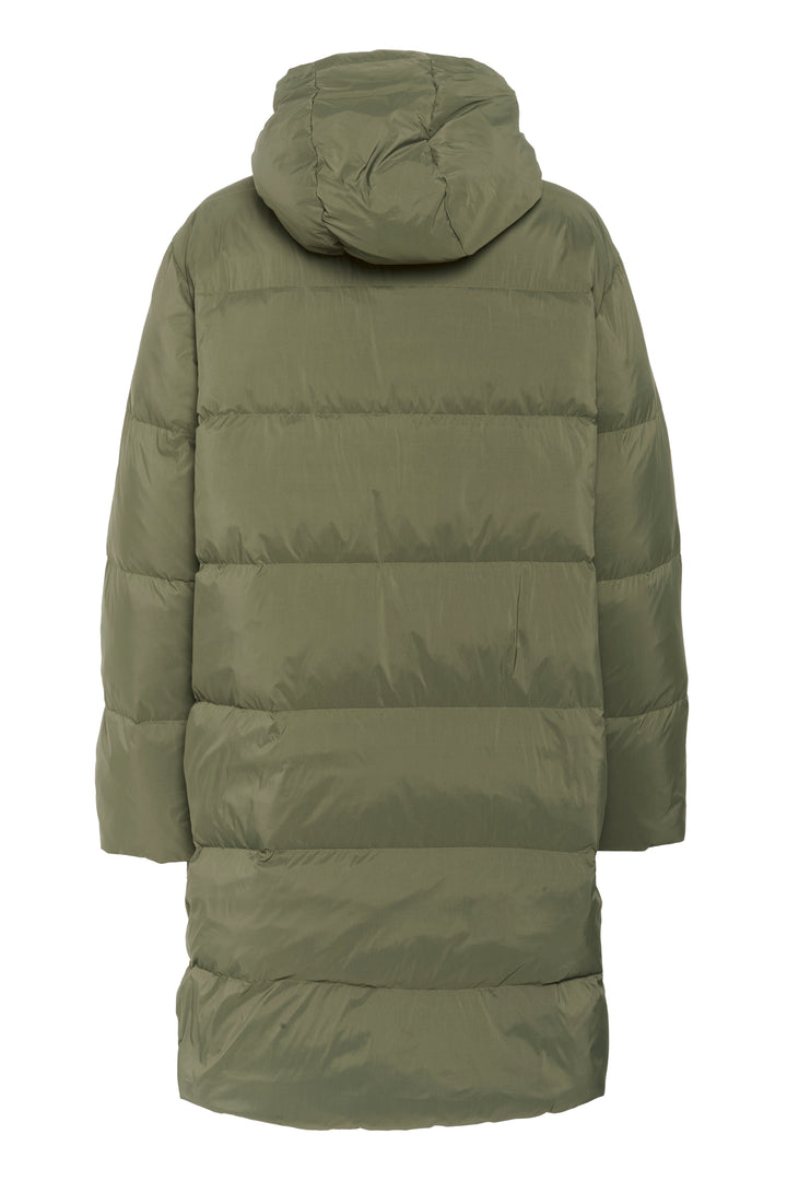 Manteau long en duvet avec capuchon Saba