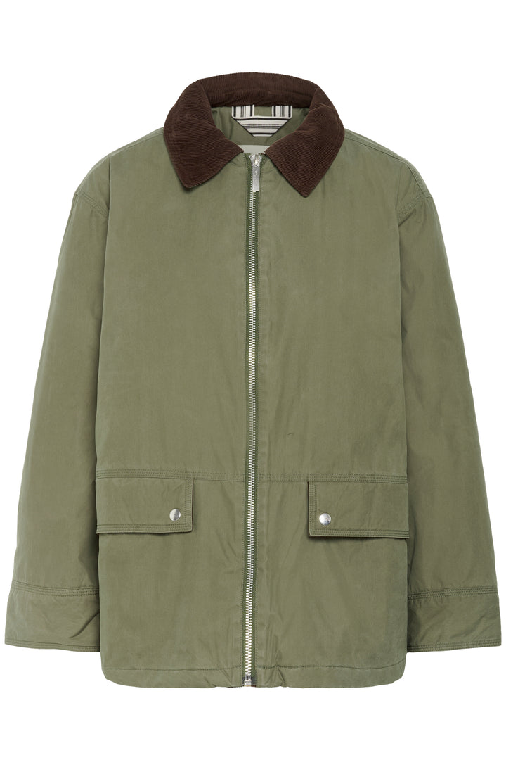 Manteau ''barn coat'' avec détails en corduroy Shanti