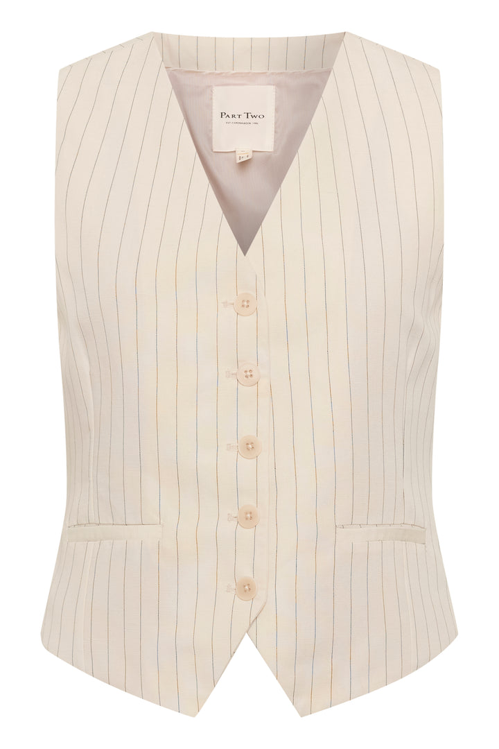 Gilet avec rayures verticales Nadhia