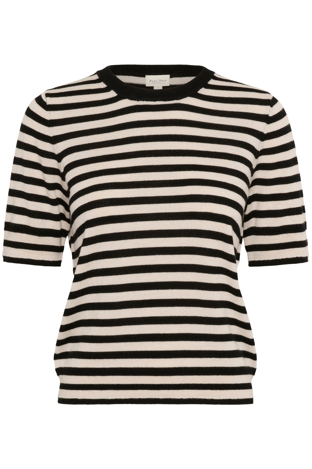 Pull en laine rayé à manches 3/4 Natanya