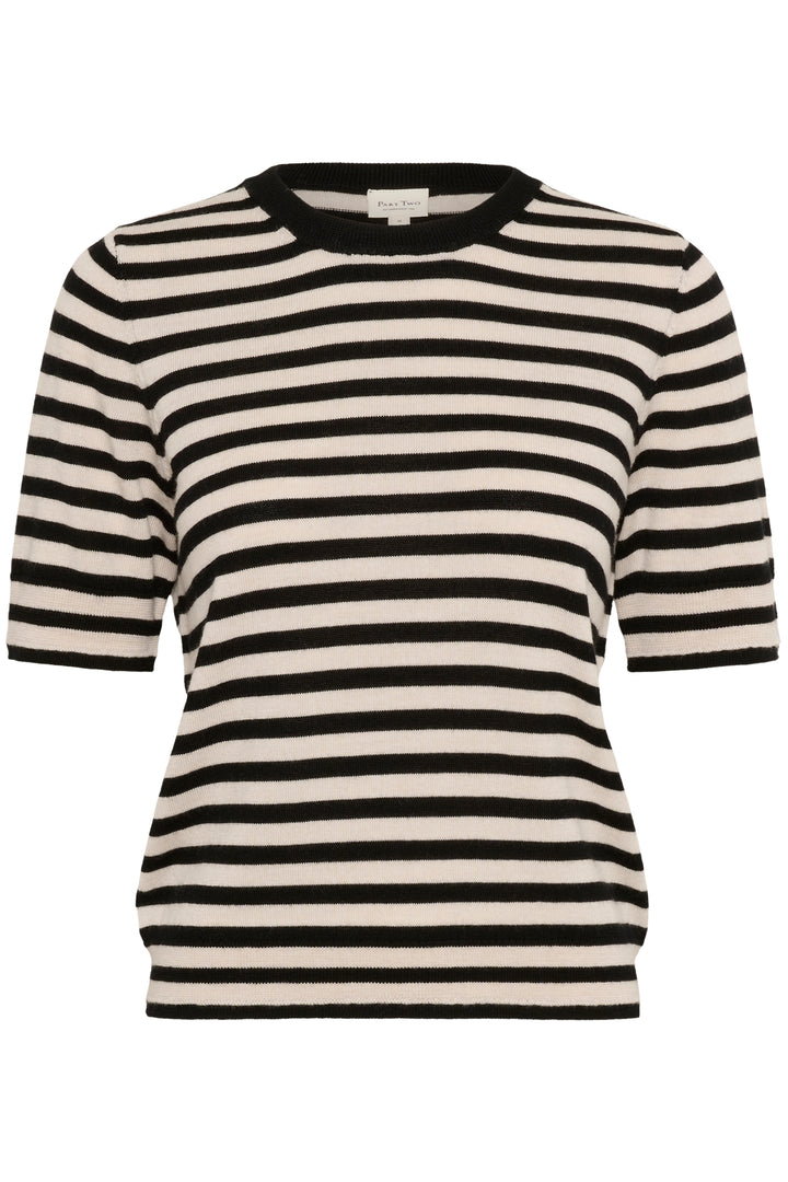 Pull en laine rayé à manches 3/4 Natanya