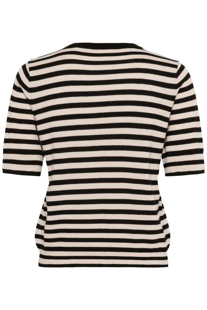 Pull en laine rayé à manches 3/4 Natanya