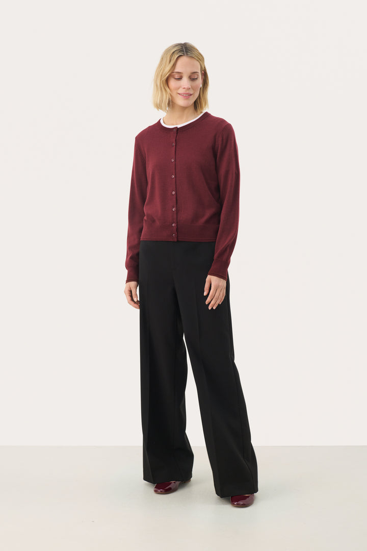 Cardigan boutonné en laine Noelani