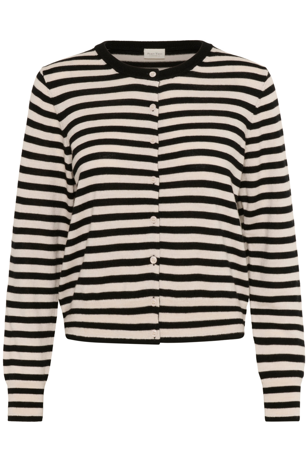Cardigan en laine rayé avec boutons Noelani