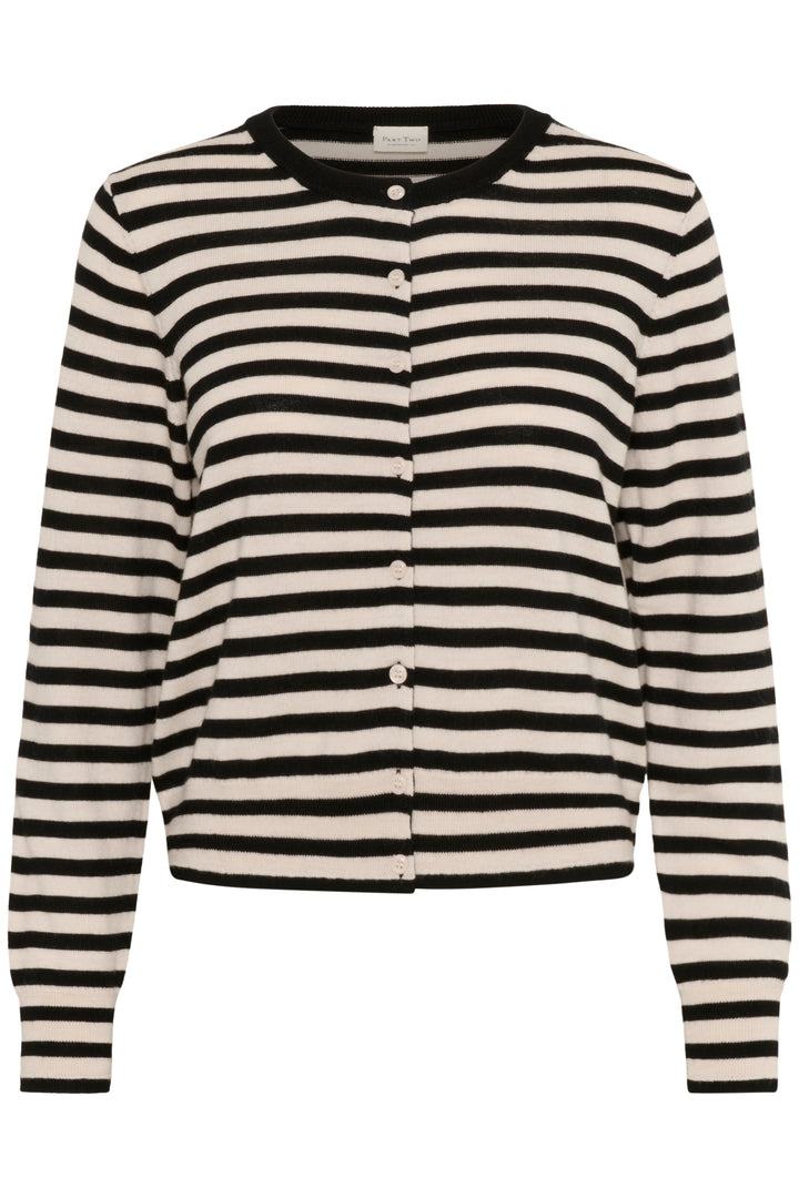 Cardigan en laine rayé avec boutons Noelani