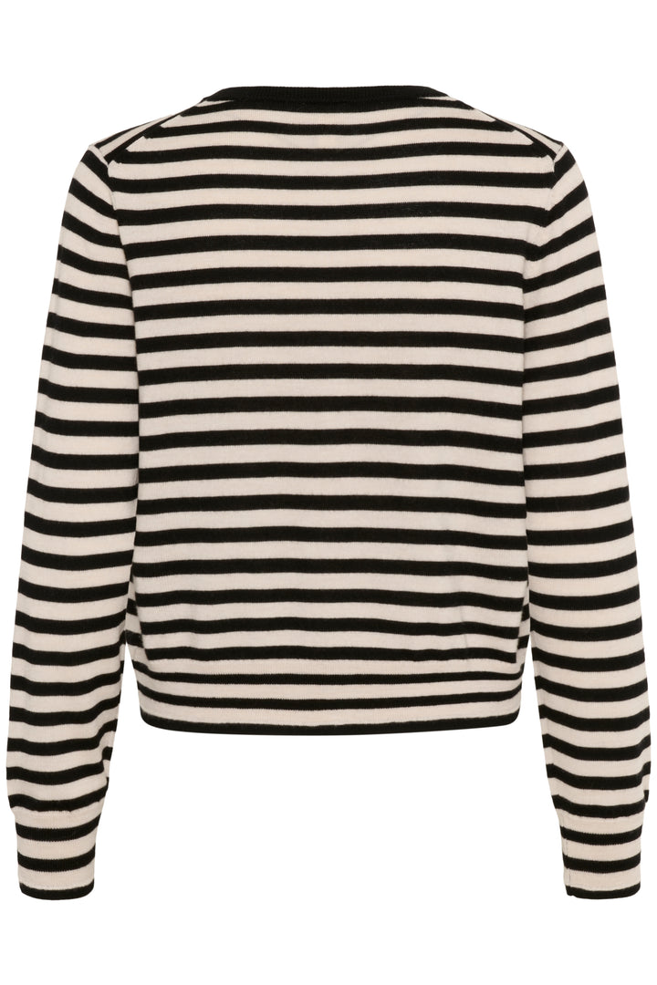 Cardigan en laine rayé avec boutons Noelani