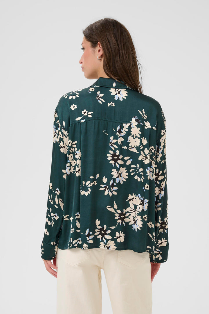 Blouse soyeuse avec imprimé floral Sheena