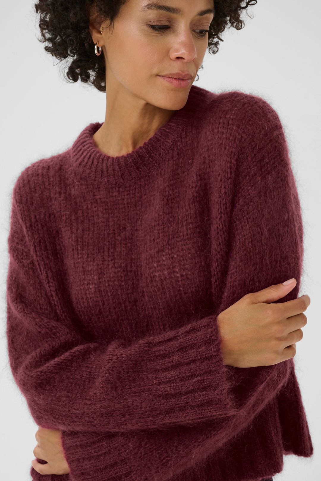 Pull en laine avec col rond Sille