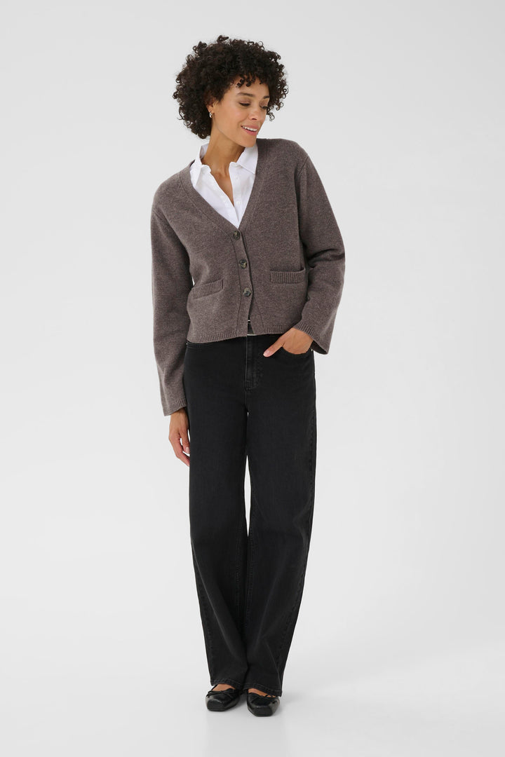 Cardigan boutonné en laine Sveva