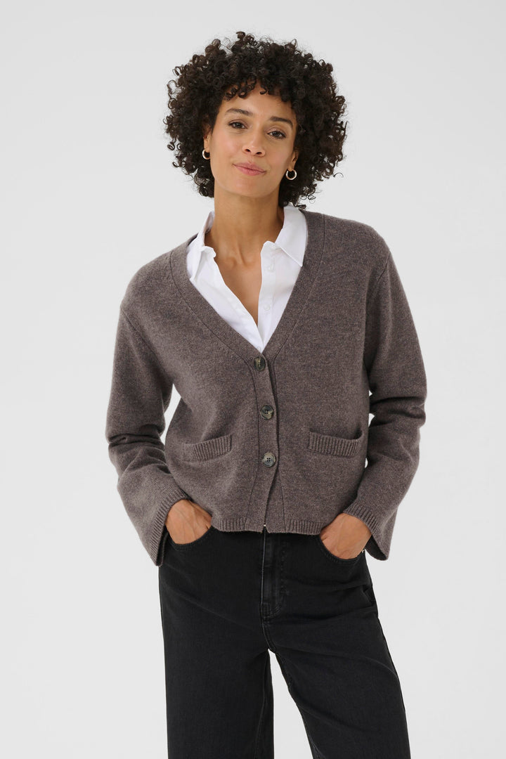 Cardigan boutonné en laine Sveva