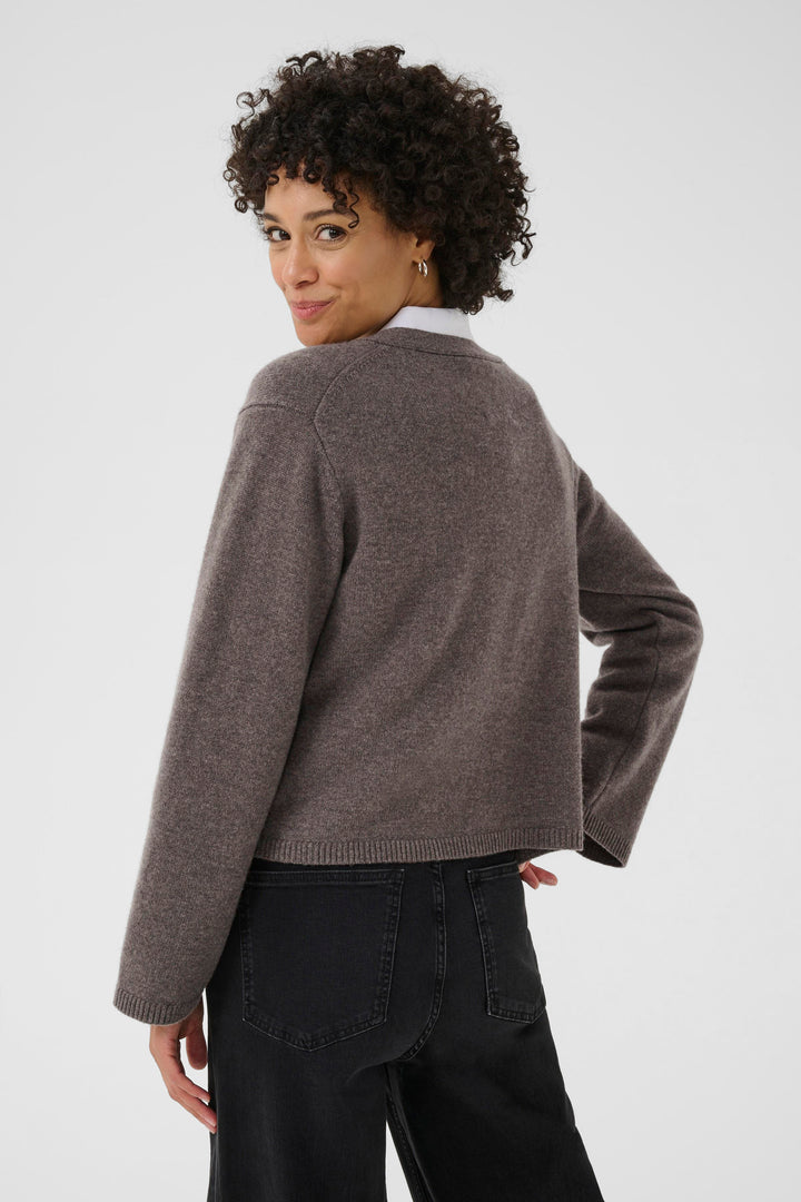 Cardigan boutonné en laine Sveva