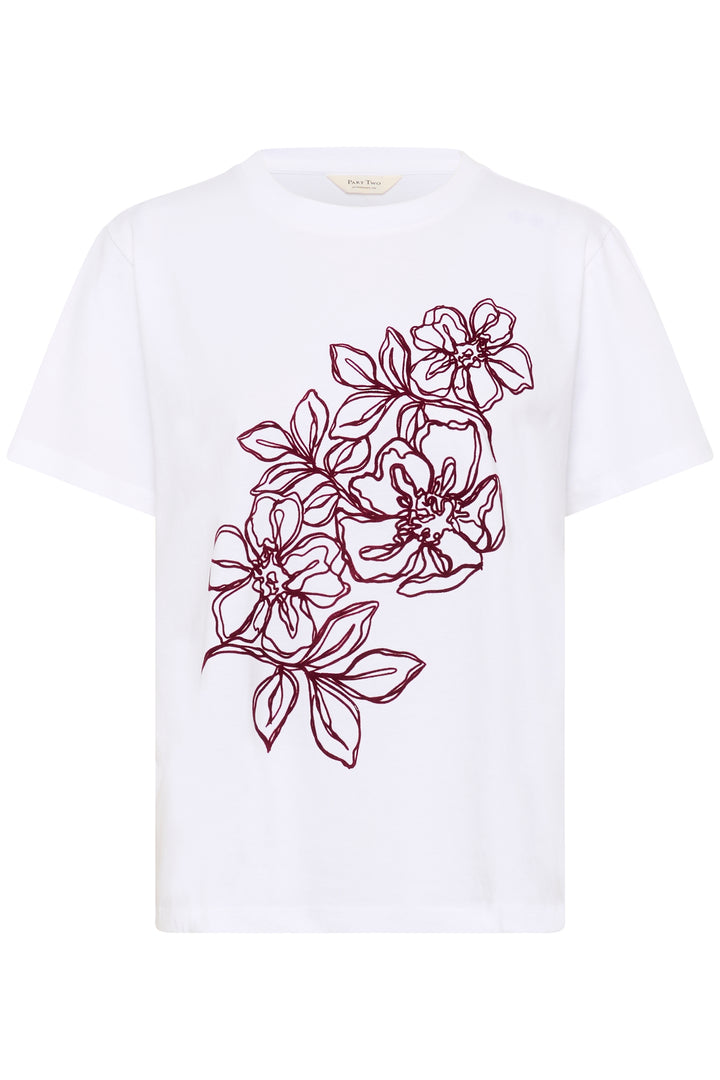 T-shirt en coton avec motif floral Jamina