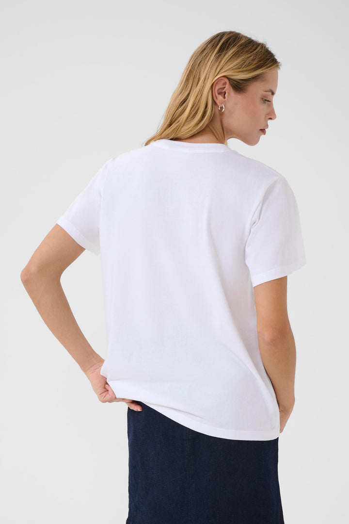 T-shirt en coton avec motif floral Jamina