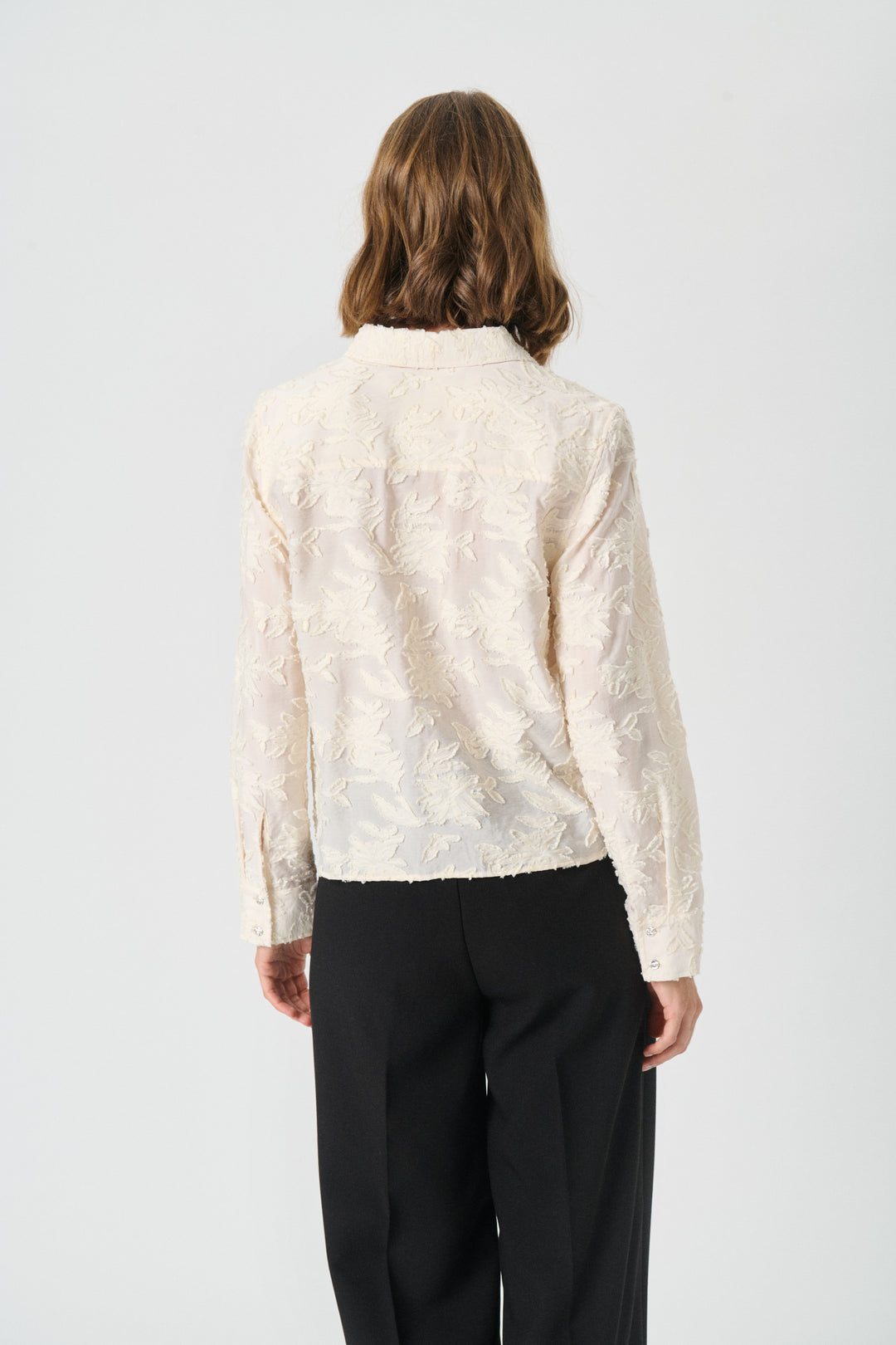 Blouse texturée avec motif floral Vilya