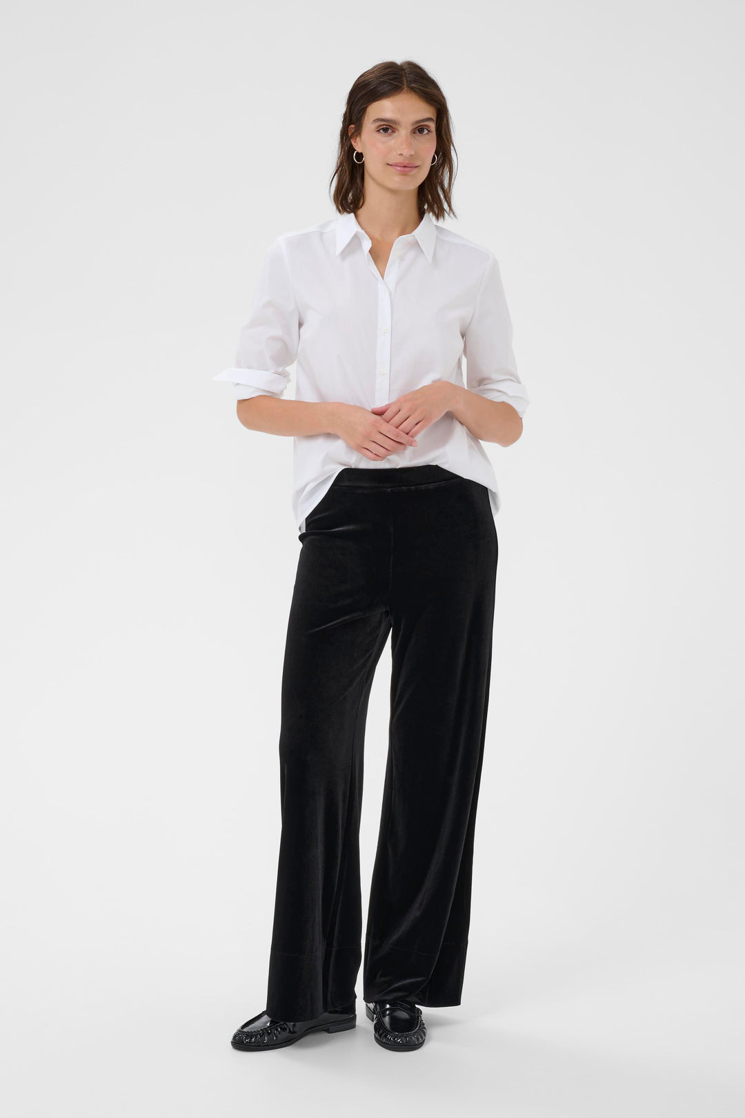 Pantalon ample en velours Varla