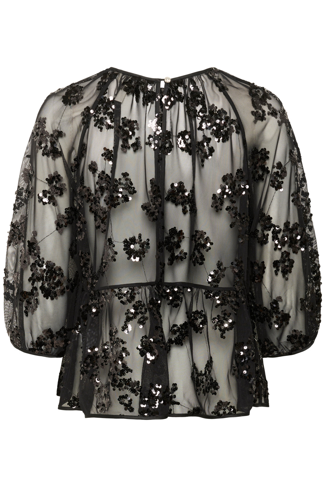 Blouse transparente à paillettes Vivan