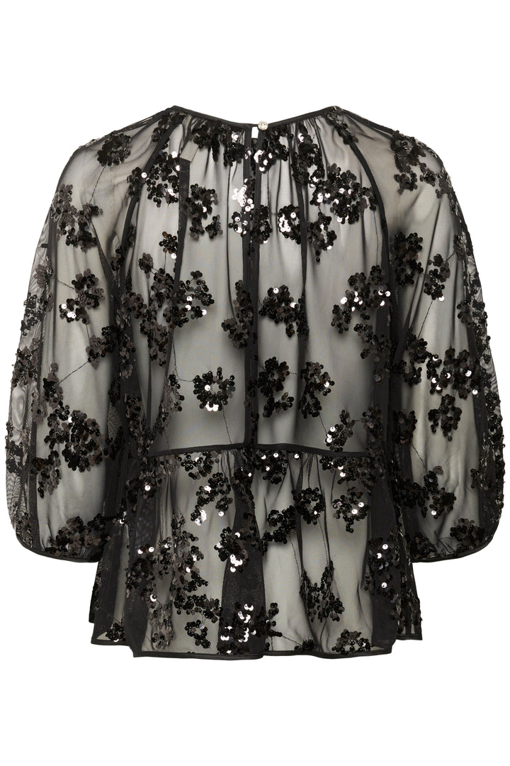 Blouse transparente à paillettes Vivan