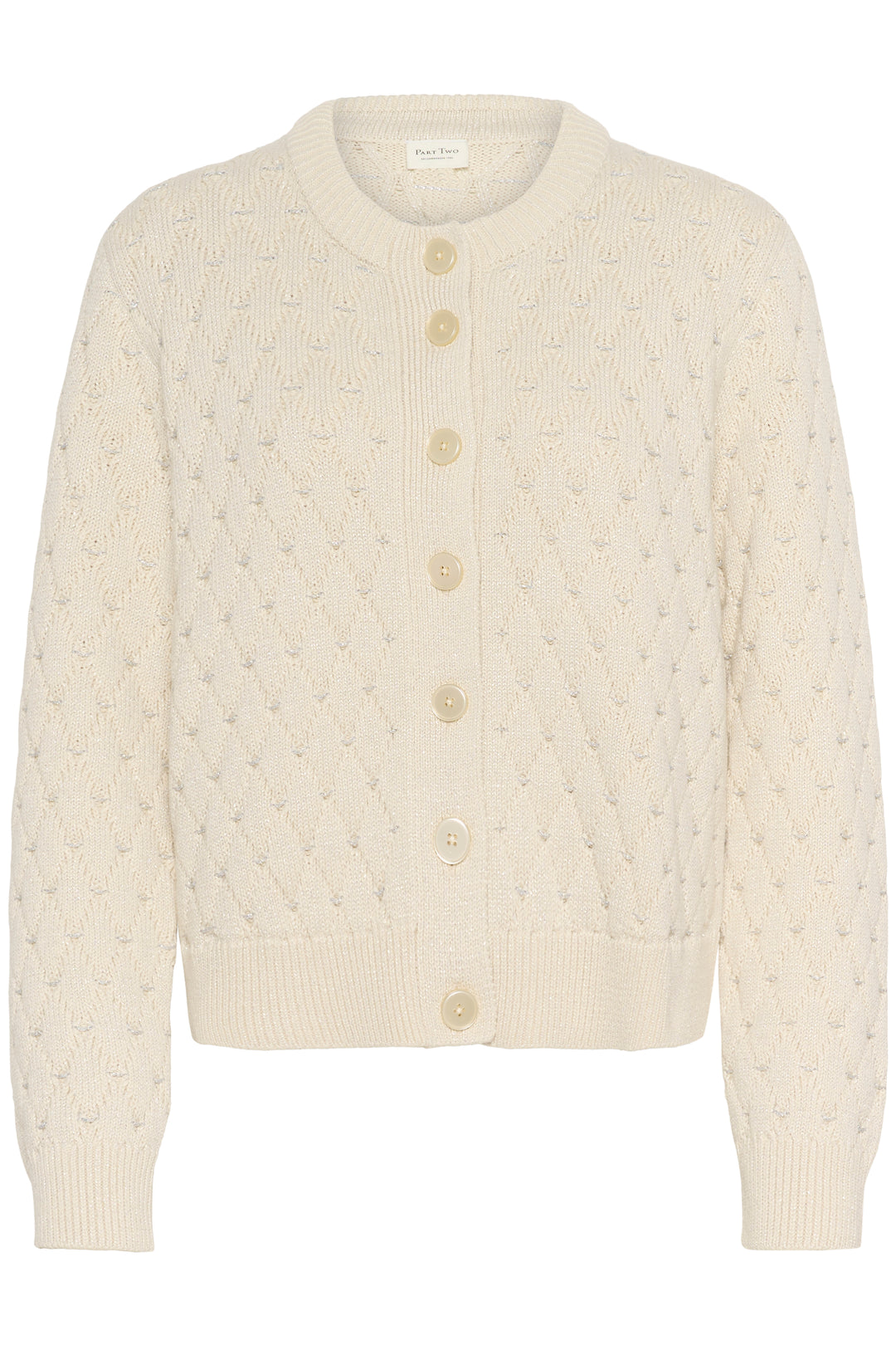Cardigan boutonné avec motif losanges Vesna