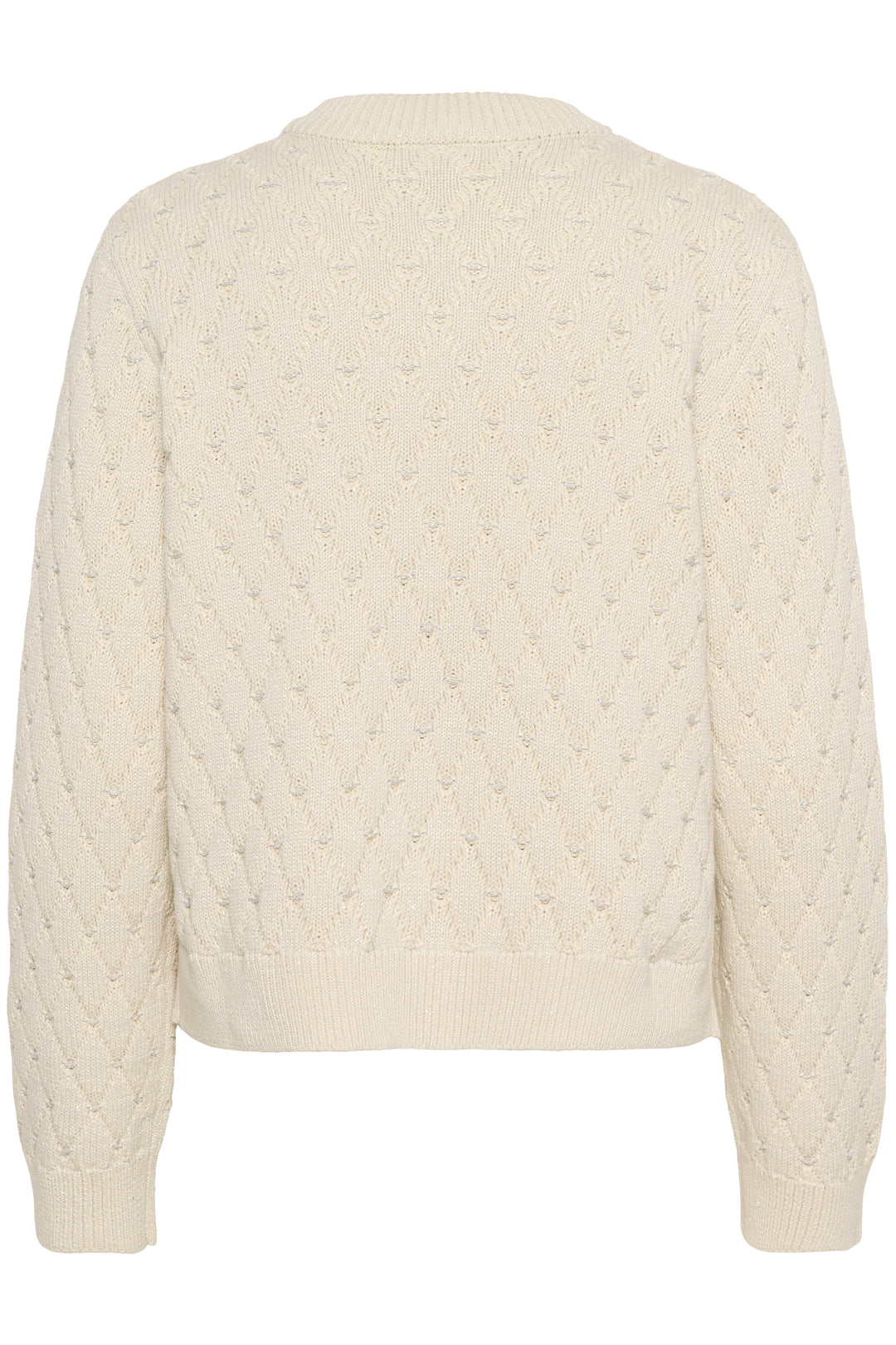 Cardigan boutonné avec motif losanges Vesna