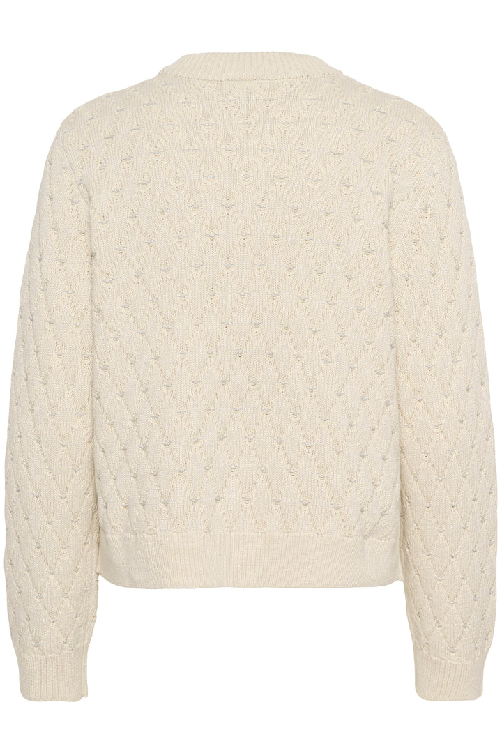 Cardigan boutonné avec motif losanges Vesna