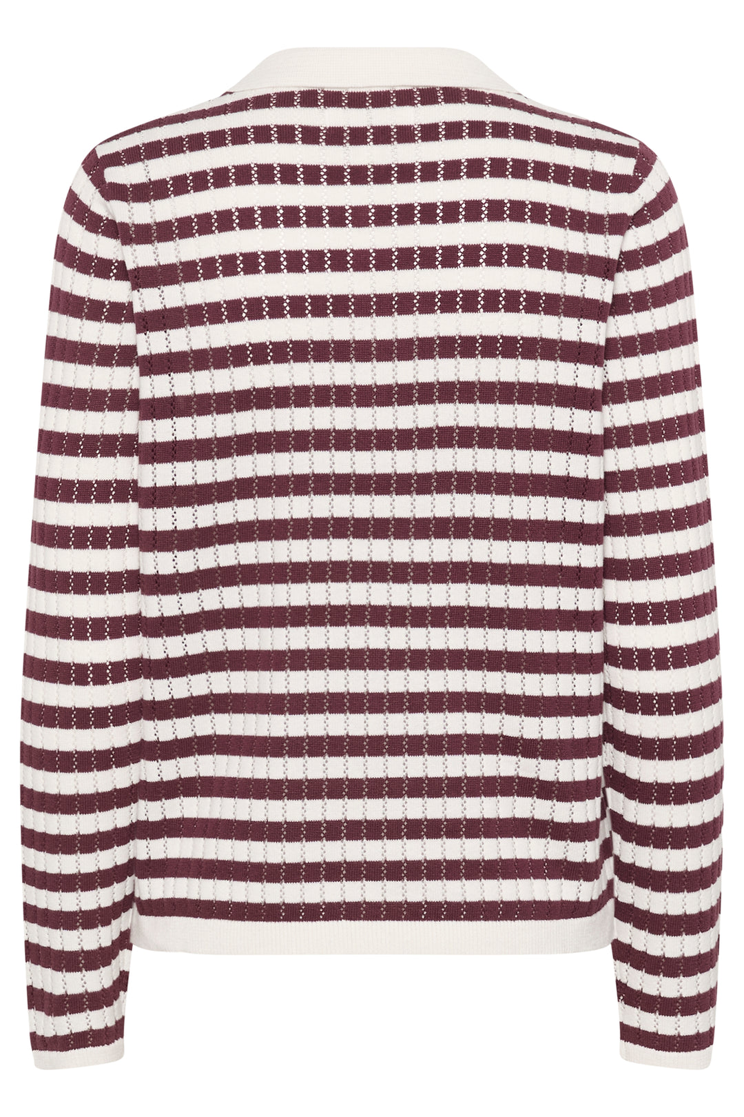 Polo en tricot texturé à rayures Zaria