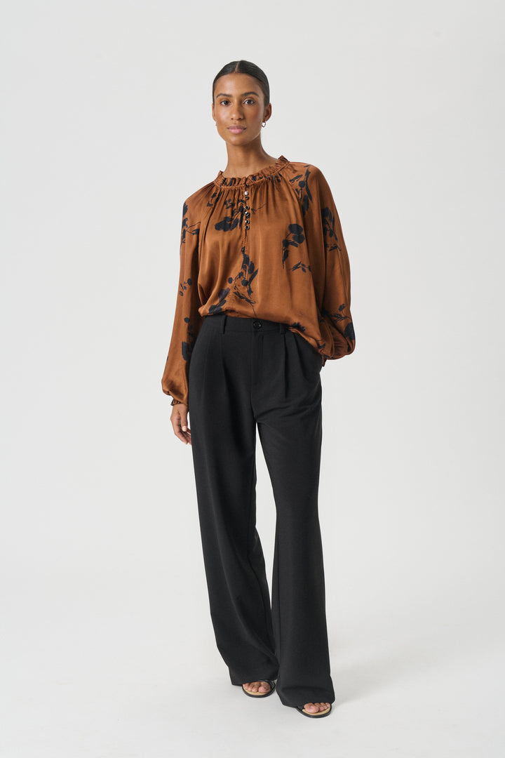 Pantalon ample plissé Veanna