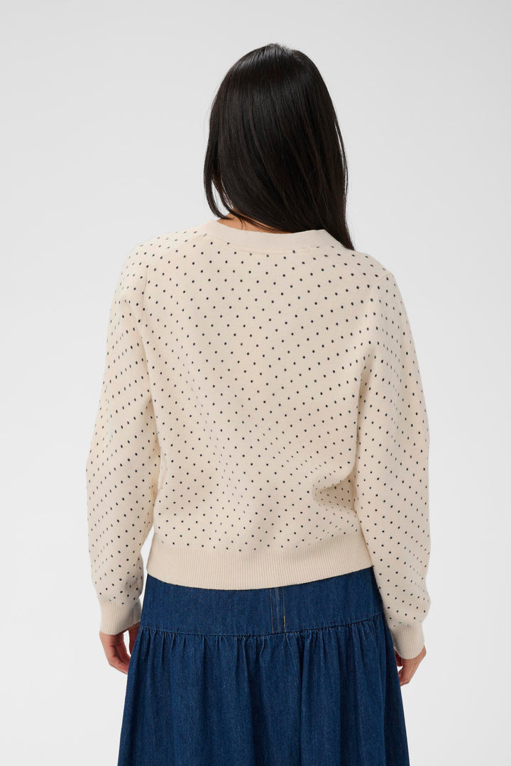 Cardigan classique à col V Anessa Dot